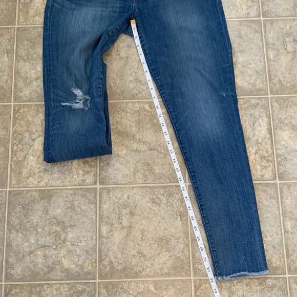 Madewell 9” High-Rise Skinny Jeans Ripped blue wash size 31 - Picture 11 of 13